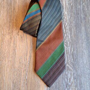 Vintage Midcentury Ernst Wide Stripe Neck Tie